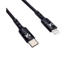Wozinsky kabelis USB Type C - Lightning Power Delivery 18W 1m juodas (WUC-PD-CL1B)