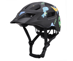 Dviratininko šalmas dziecięcy MTB Wozinsky su odpinanym daszkiem 48-52 cm - juoda