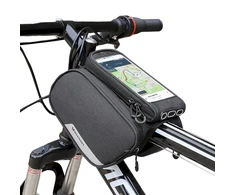 Wozinsky frame bike bag + detachable phone cover iki 6.5 "1.5l juodos spalvos (WBB7BK)