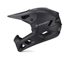 Wozinsky Dviračio šalmas su nuimamu skydeliu, 60-62 cm - Juodas