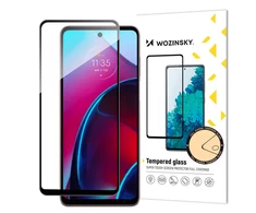 Hurtel Wozinsky Full Glue Apsauginis stiklas Motorola Moto G Stylus 2022 9H Full Screen Apsauginis stiklas with Juodas Frame