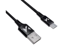 Wozinsky kabelis USB – microUSB 2,4A 1m juodos spalvos (WUC-M1B)