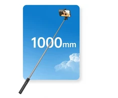 Wozinsky Asmenukių lazda WHS1Y telescopic tripod 1m with phone holder – juodos spalvos