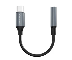 Wozinsky WACM-01 USB-C Adapteris - 3.5mm Mini Jack - Juodas
