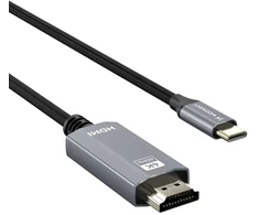 Wozinsky WCCH-01 USB-C - HDMI 4K 60Hz kabelis 1,8 m - juodas