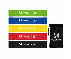 Mini resistance bands Wozinsky WGO-5 activation bands made of latex - 5 pcs.