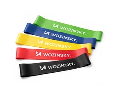 Mini resistance bands Wozinsky WGO-5 activation bands made of latex - 5 pcs.