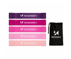Mini resistance bands Wozinsky WGO-5A activation bands made of TPE - 5 pcs.