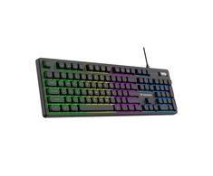 Wozinsky WKG-200 RGB Membrane Klaviatūra žaidimams su ratuku - Juodas
