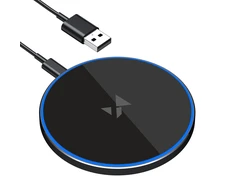 Wozinsky WLI-01Y 15W Qi indukcinis įkroviklis su USB-C laidu – juodas