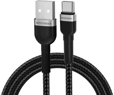 Wozinsky WNBAC1 duomenų perdavimo ir įkrovimo kabelis | USB-A į USB-C | 12 W | 1 m | juodas
