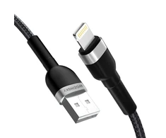 Wozinsky WNBAL1 USB-A / Lightning 2.4A kabelis 1 m – juodos spalvos
