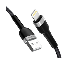Wozinsky WNBAL2 USB-A / Lightning 2.4A kabelis 2 m – juodos spalvos