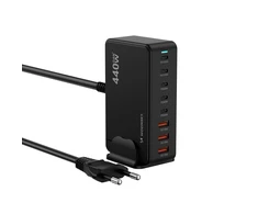 Wozinsky WSL-440 GaN QC3 Charging Station - 185W - Juodas
