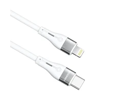 Wozinsky WSTCL1 Lightning / USB-C PD 27W kabelis 1 m – baltos spalvos