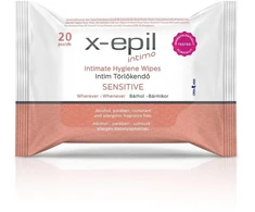 X-Epil Intimate Hygiene Sensitive Intimate Wipes, 20 vnt.
