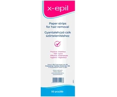 X-Epil Silky Finish Depiliacijos vaško juostelės, 50 vnt.