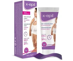 X-Epil Silky Finish Hair Removal Kreminis For Sensitive Skin For Underarms &amp; Bikini Area, 40 ml