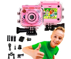 Pro Kids „Extralink Action Pro“ vaikų kamera h18, rožinė