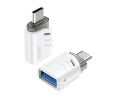 XO adapter NB256B OTG USB - USB-C baltas