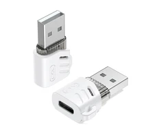 XO adapter NB256D USB-C - USB baltas
