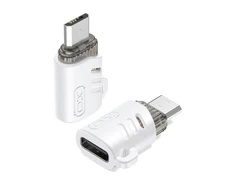 XO adapteris NB256H USB-C - microUSB baltas