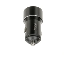 XO automobilinis įkroviklis CC30 2x USB 2,4A juodos spalvos