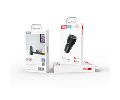 XO automobilinis įkroviklis CC30 2x USB 2,4A juodos spalvos