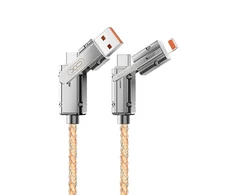 XO kabelis NB276 4w1 USB-C - Lightning + USB - USB-C 60W 1,0 m pilkas