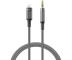 XO cable audio NB-R279A Lightning - jack 3,5mm 1,0m juodas
