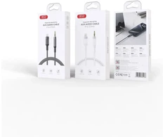 XO cable audio NB-R279A Lightning - jack 3,5mm 1,0m juodas