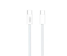 XO kabelis NB-Q260A PD USB-C - USB-C 1m baltos spalvos 60W