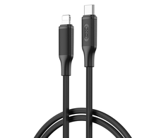 XO kabelis NB-Q265A PD USB-C - "Lightning" 1,0 m 27 W juodas