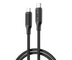 XO kabelis NB-Q265B PD USB-C - USB-C 1,0m 60W juodos spalvos