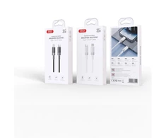 XO kabelis NB-Q282B PD USB-C - USB-C 1,0m 60W juodos spalvos
