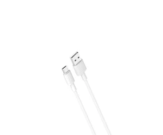XO kabelis NB156 USB - microUSB 1,0 m 2,4A baltos spalvos