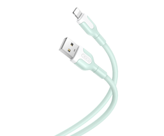 XO kabelis NB212 USB – Lightning 1,0 m 2,1A žalias