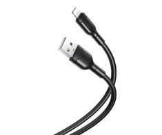 USB laidas prie Lightning XO NB212, 2.1A 1m (juodas)