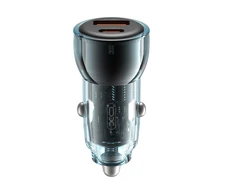 XO automobilinis įkroviklis CC60 60W 1x USB 1x USB-C juodas