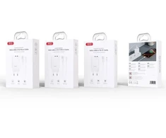 XO sieninis įkroviklis CE34 2x USB 2,4A baltas + Lightning laidas