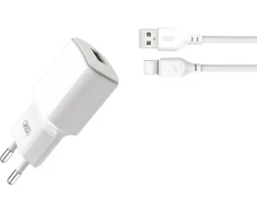 XO L73 12W + USB-C cable 1m Baltas