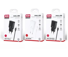 XO L92C kelioninis įkroviklis | 12 W | USB-C | su pridėtu USB-C–USB-C laidu | baltas