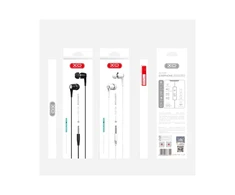 XO laidinės ausinės EP21 jack 3,5mm juodos spalvos