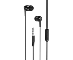 XO laidinės ausinės EP37 jack 3,5mm juodos spalvos