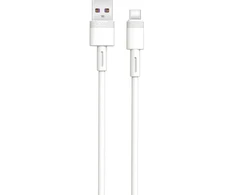 XO NB-Q166 duomenų perdavimo ir įkrovimo kabelis | USB-A į USB-C | 100W | 1m | baltas