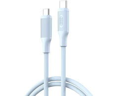 XO kabelis NB-Q265B PD USB-C - USB-C 1,0m 60W mėlynos spalvos