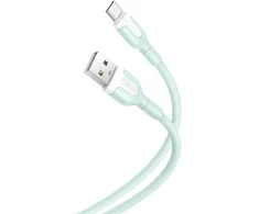 XO kabelis NB212 USB – USB-C 1,0 m 2,1A žalias