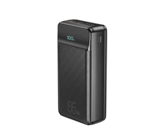 XO laptop power bank PR201 65W 30000mAh juodos spalvos