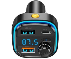 XO siųstuvas FM BCC08 Bluetooth MP3 automobilinis pakrovėjas 3,1A juodas