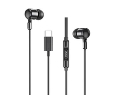 XO laidinės ausinės EP81 USB-C juodos spalvos